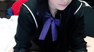 Brunette Solo Webcam Masturbation