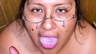 Happy After Swallowing Her Neighbours Semen