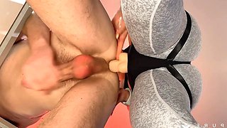Sexy Femboy Strapon Anal Slam