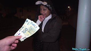 Public Agent: Big Brazilian Portuguese Tits And Ass of Hot Ebony Vicky Menage