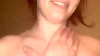 Tits slapping, rough nipple and tits play