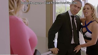 my busty boss takes care of my sexual life