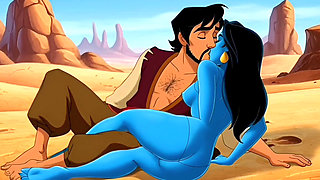 Genie Girl Jerk off Dick to Adaddin. Fairy Tale Story