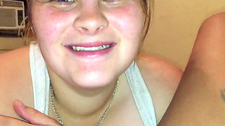 Horny Stepmommy Sucking Hard Dick & Swallowing Every Drop of Cum