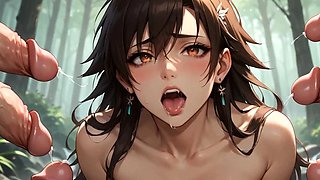 A red-hot and blushing DT in the misty forest