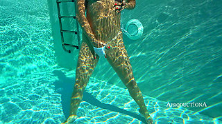 Underwater Anal Ass Lick Face Fuck Cum Eat