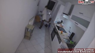 German Amateur Milf With Big Tits Fucks In Kitchen Pov