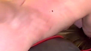 Fixed to Sofa for Hard Spanking, Flogging and Whipping