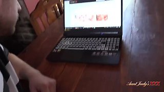 Big Tits Stepmom Rachel Catches Son Jerking Off - Chris Cobalt