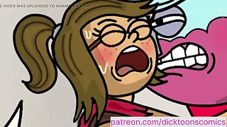 Benson Rides Big Cock for His First Creampie Pounding in Dicktoons Cartoon Parody
