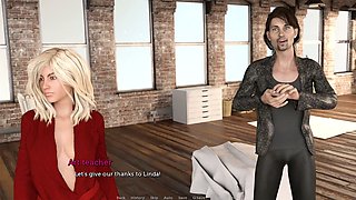 Steamy acting lessons get wild in Milf Town with big boobed anime girls