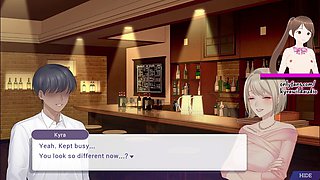 Sex game gameplay, visual hentai, tanned