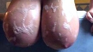 Great Big Boobs On Masturbating Redhead