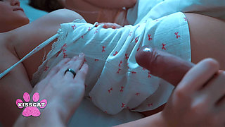 Will Step Dad Fuck and Cum Inside Step Daughter Jessie Ames in Share Bed While Step Mom?