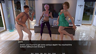 Stepsister And Girlfriend Having Threesome Fun With Jack Huge Cock