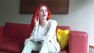 This THICK LATINA REDHEAD likes it ROUGH