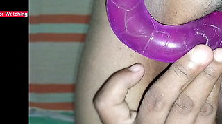 Single Women Having Fun with Double Side Dildo