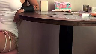 POV: Creampie with Hot Stripper on a Table