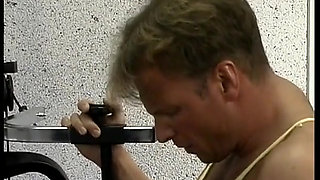 Double Penetration Session with German Babe in the Gym