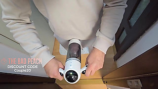 Pucking My Dick Masturbator While Watching in Secret My Stepsister Fingering Her Pussy