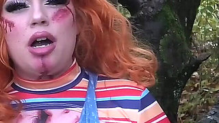 Catalia Smoking Dressed up in Cosplay