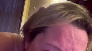 Mature Wife Plays with Food and Cock