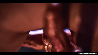 Stranger Things Parody - Cute Asian Girl Finger Fucked by Nightmare Monster