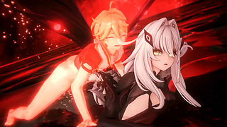 Genshin Impact - Ronova and Anastasya Passionate Sex - 3D Hentai Animations