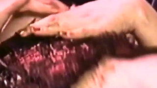 Lesbian Action Between Three Vintage Sluts Before Sucking Two Cocks.