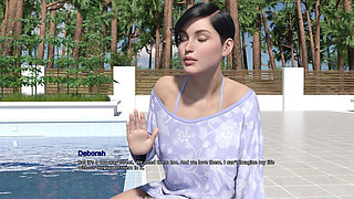 My Dorm 253: Daphne-scarlett Nude Pool Swim & Debbie-mark Talk