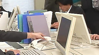 JAV Office Gangbang with Big Tits Japanese Secretary Teen and Boss Creampie