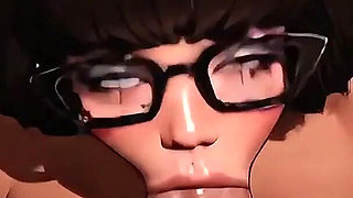 Velma Dinkley Sloppy Blowjob POV