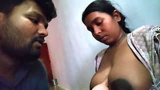 Bhabhi calls her boyfriend home and gets her big boobs sucked by her boyfriend and sucks his penis.