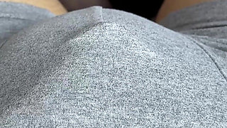 Foot Domination of Cock in Panties with Interrupted Cumshot