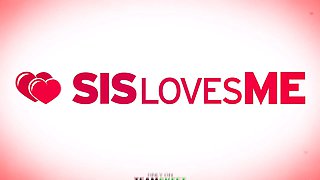Sislovesme - lusty gorgeous babe with Perky Tits packaged her frigs around fat big dong