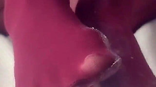 Wow, Hot Fetish Video - Pantyhose Footjob
