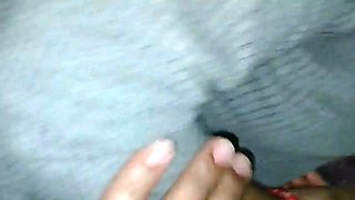When my Stepsister was lying down, I caressed her pussy for a long time and then fucked her