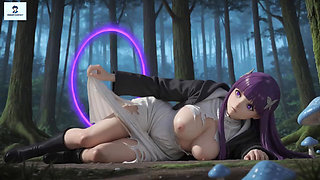 Animated Fern From Frieren Anal Footjob Blowjob and so on