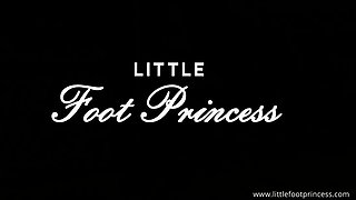 Nylons High Heel Dangling - Black Nails   Little Foot