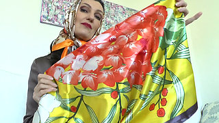 Exciting Satin Scarf Games! Lady Victoria Valente