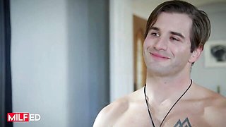 MILFED featuring London River and Nathan Bronson's blowjob clip