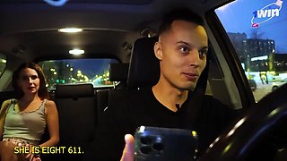 Daring beauty captivates with kinky taxi passion in thrilling fetish ride