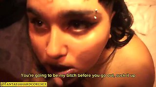 Homemade POV: Jealous Boyfriend Dominates Busty Latina in Rough Sex - Blowjob and Boobs Action