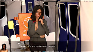 Project hot wife #44 - Merry and Ben got stuck in the elevator...Ed looked at Merry while she took a shower