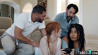 Hispanic and BFF taboo pounded by stepdads