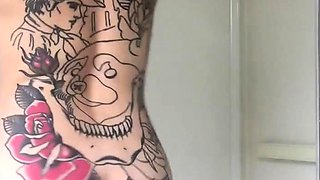 Big boobs milf masturbates with her dildo