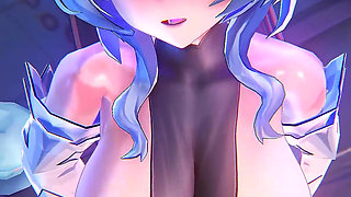 Genshin Impact - Ganyu Intimate Night Time Sex with Aether - 3D Hentai Animation