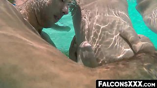 FalconsXXX.com - Marvelous jock gives a blowage before being punctured deep and raunchy