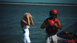 Caylian Curtis Fucks a Pilot on a Secluded Island Beach
