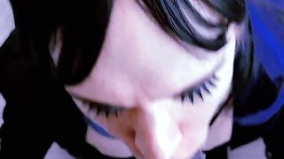 Cute Goth Trans Savors BBC